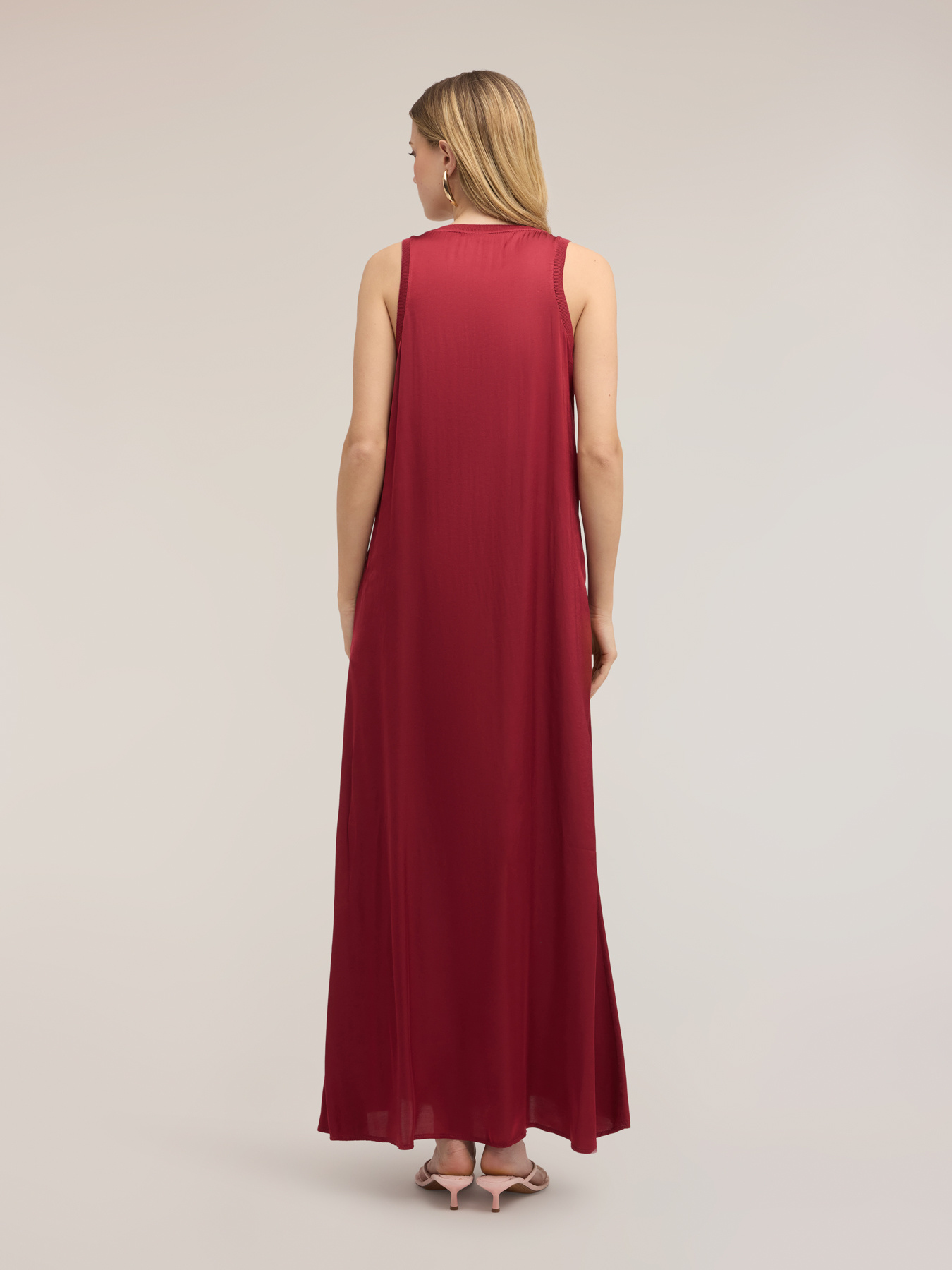 Vestito over in raso di viscosa image number 2