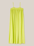 Oversized solid colour satin dress image number 3