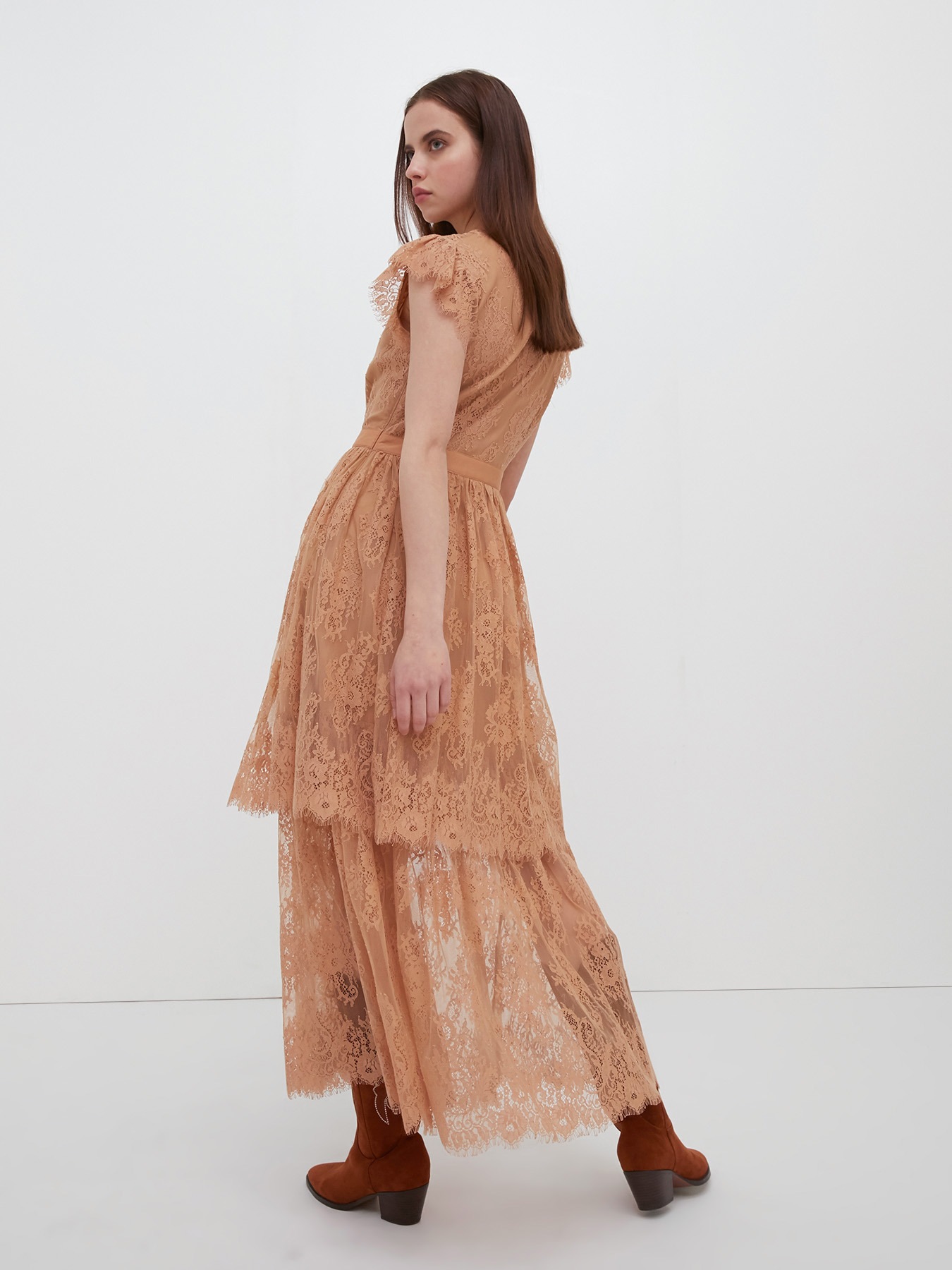Vestito lungo in pizzo image number 2