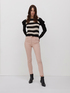 Striped sweater with voluminous sleeves image number 2