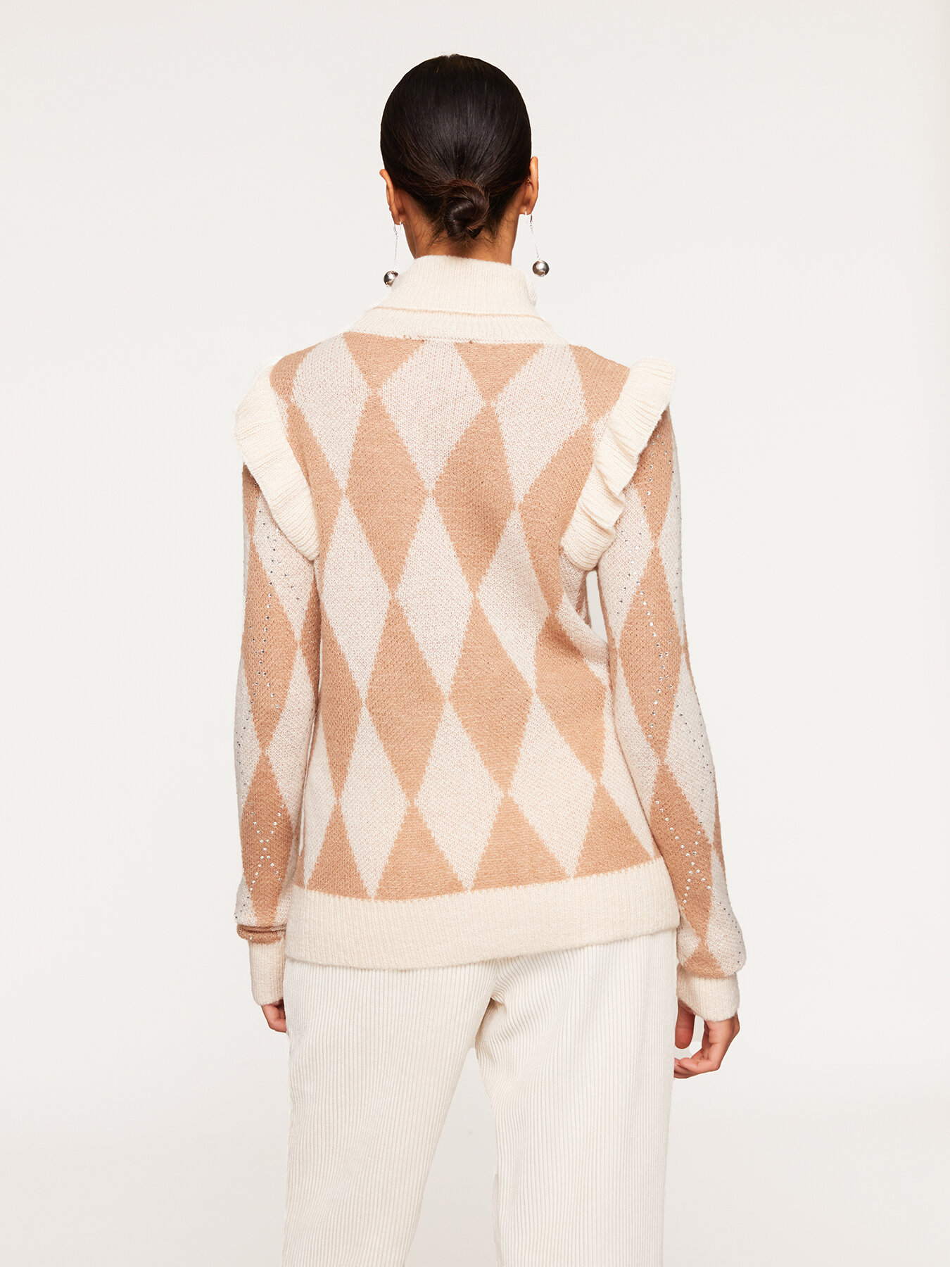 Dimond pattern turtleneck image number 1