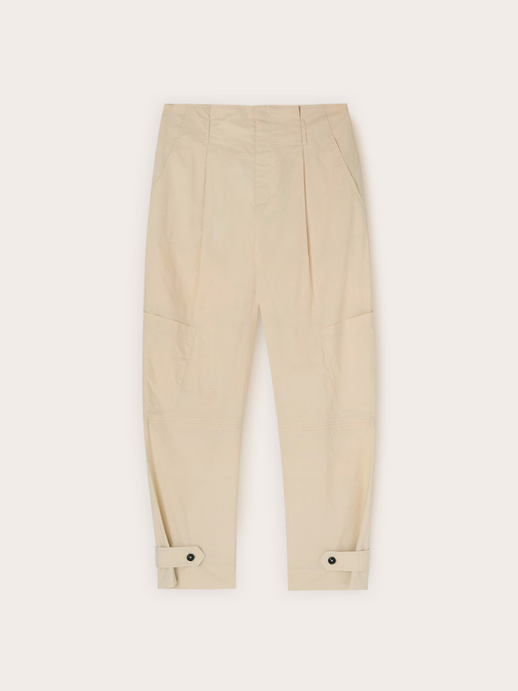Cotton poplin cargo pants