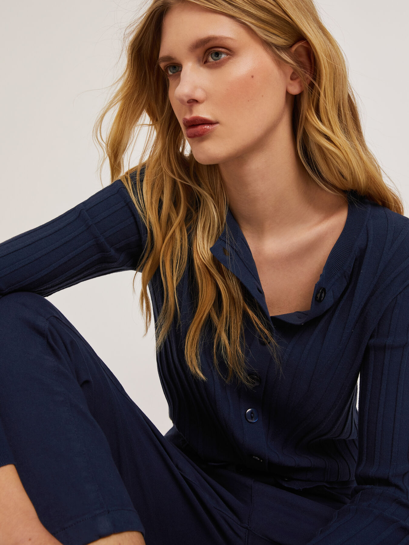 Cardigan a coste tridimensionali image number 0