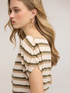 Lurex striped T-shirt image number 3