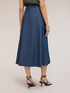 Paneled chambray skirt image number 1