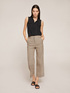 Cropped striped trousers image number 0