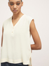 Sleeveless flowing blouse image number 2