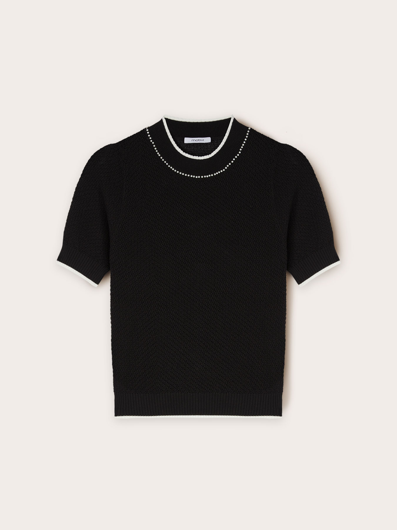 Pullover mit Perlenbestickung image number 4