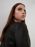 Blousonjacke aus Lederimitat ohne Kragen image number 2