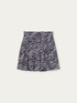 Gonna corta a pieghe zebrata image number 3