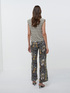 Floral wide-leg trousers image number 1