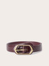 Belt with hexagonal geometric buckle image number 0