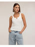 Ribbed top with jewel buttons image number 0