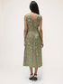 Vestido con drapeado de raso jacquard image number 1