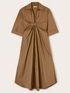 Vestido camisero con nudo image number 4
