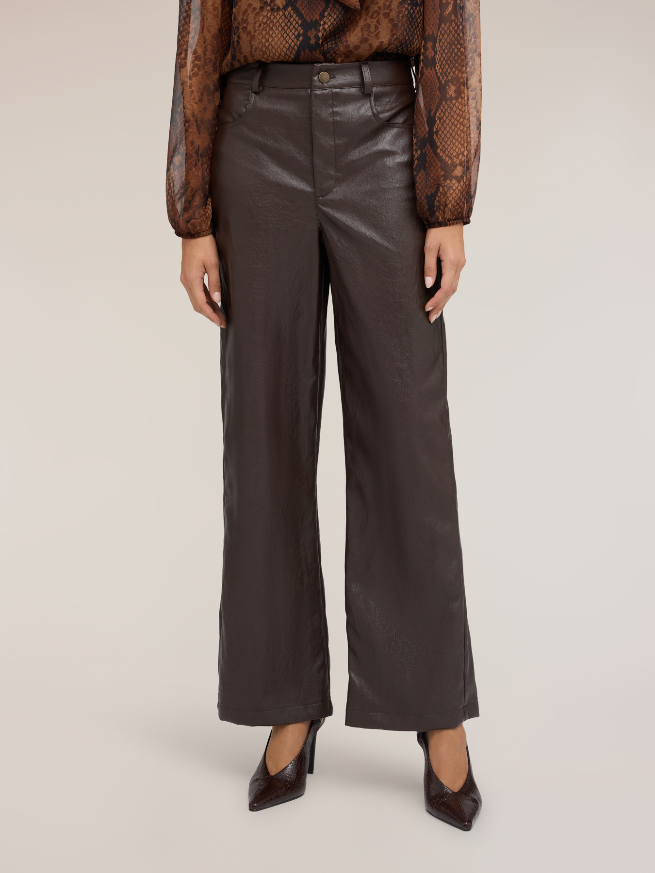 Pantalon palazzo brillant image number 0