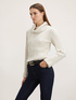 Flat ribbed turtleneck sweater image number 0