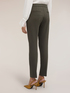 Slim fit trousers in Milano stitch fabric image number 1