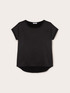 Two-material T-shirt image number 5