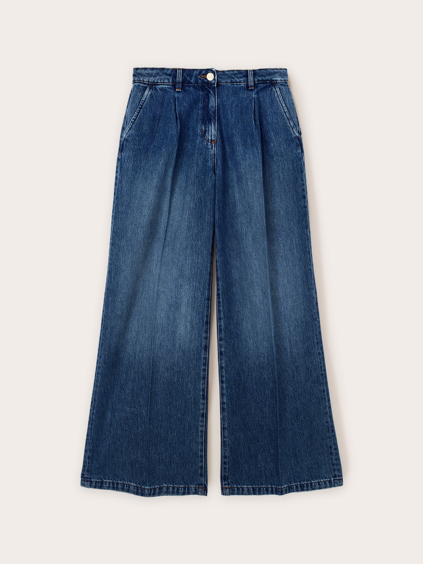 Wide slouchy jeans lyocell blend image number 4