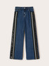 Palazzo jeans with side bands image number 4