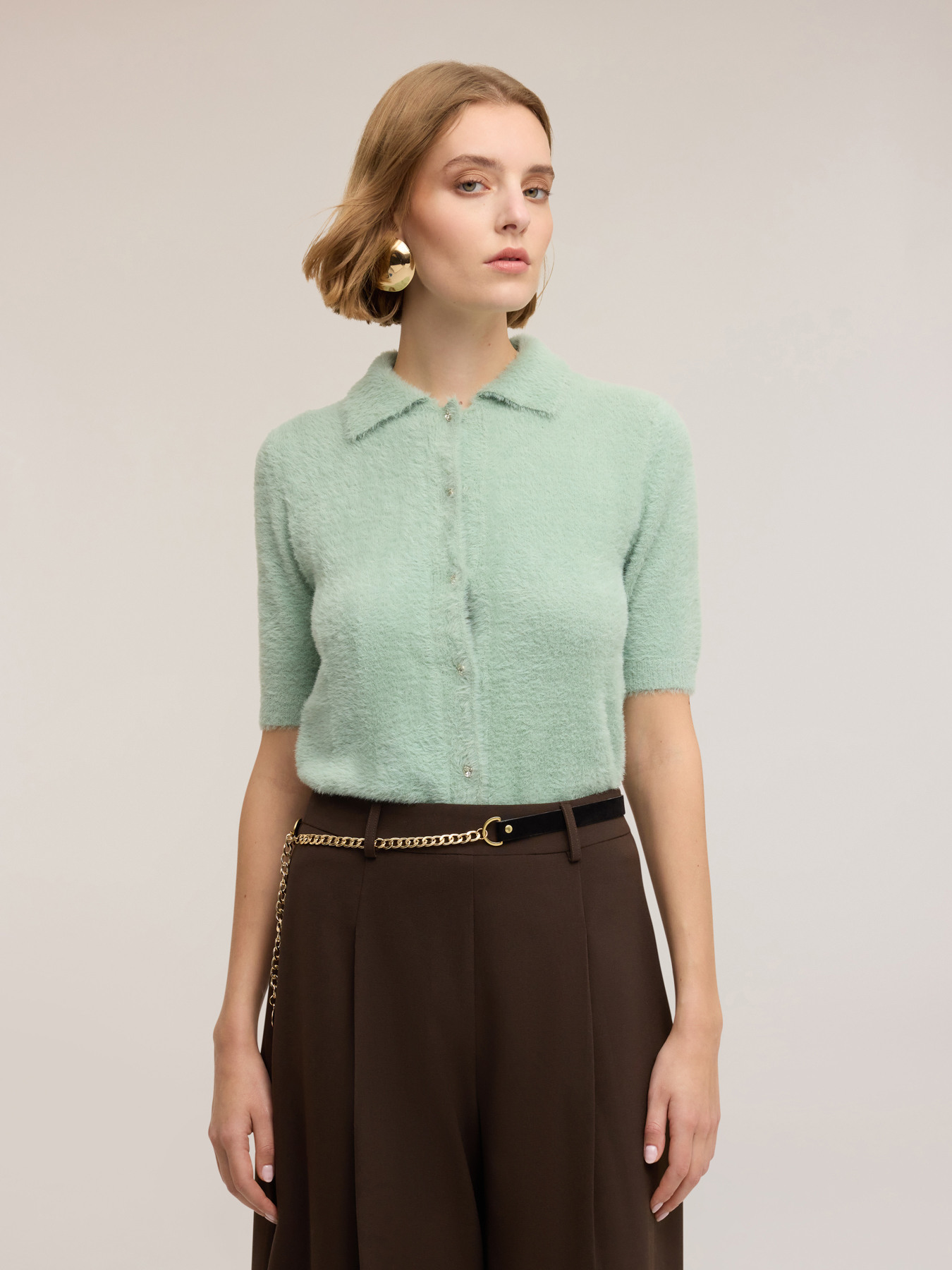 Cardigan en maille avec boutons image number 0