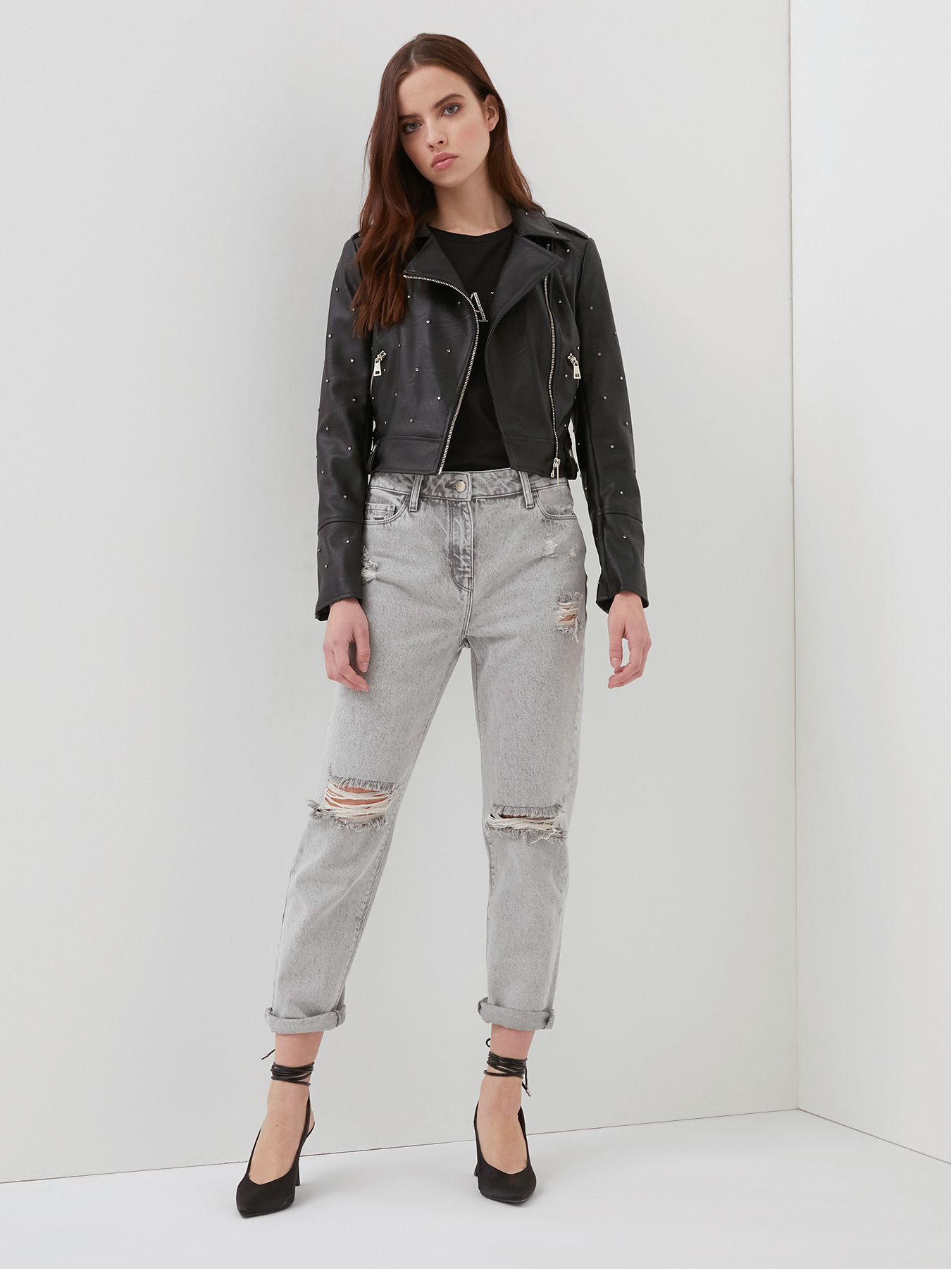 Bikerjacke mit Nieten-Applikation image number 2