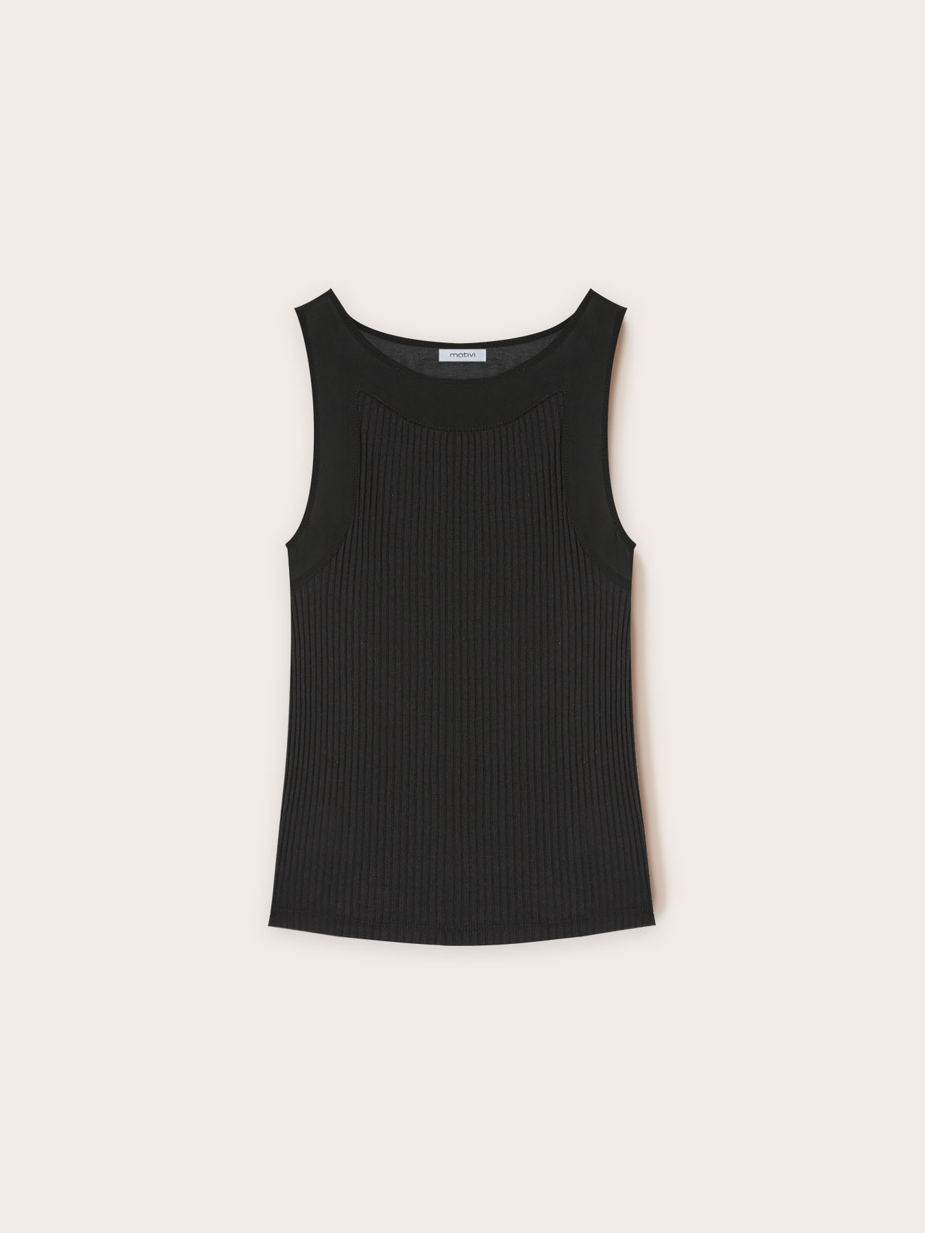 Top con bordi in georgette image number 4