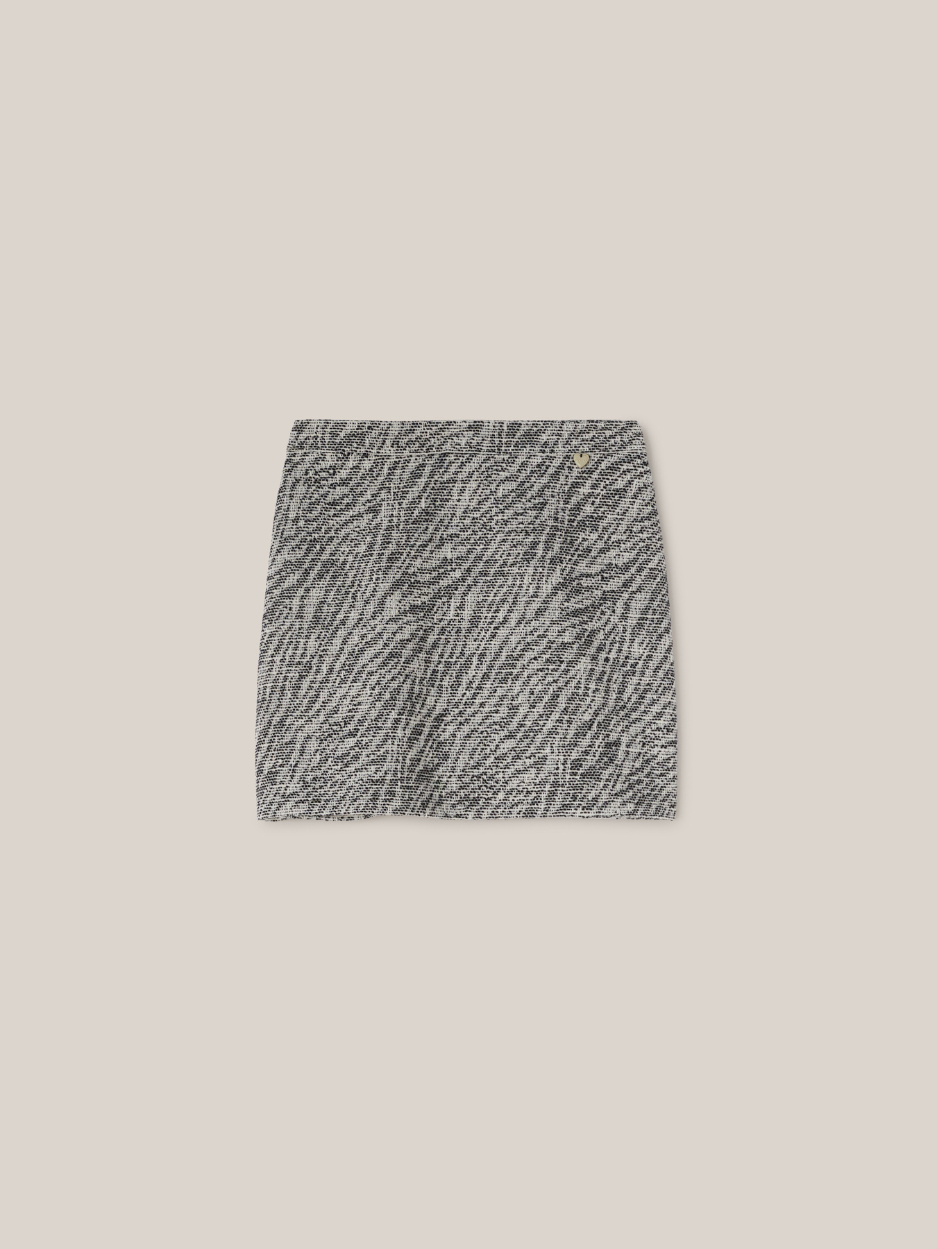 Kurzer Jacquard-Rock mit Zebra-Muster image number 3