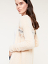 Cardigan lungo jacquard effetto pelliccia image number 2