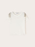 T-shirt con ricami crystal sulle spalle image number 4