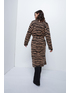 Long zebra pattern cardigan image number 1