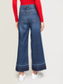 Vaqueros wide leg con orlo dobladillo descosido image number 1