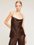 Full sequin draped top image number 0