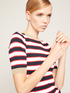 Striped short-sleeved sweater image number 2