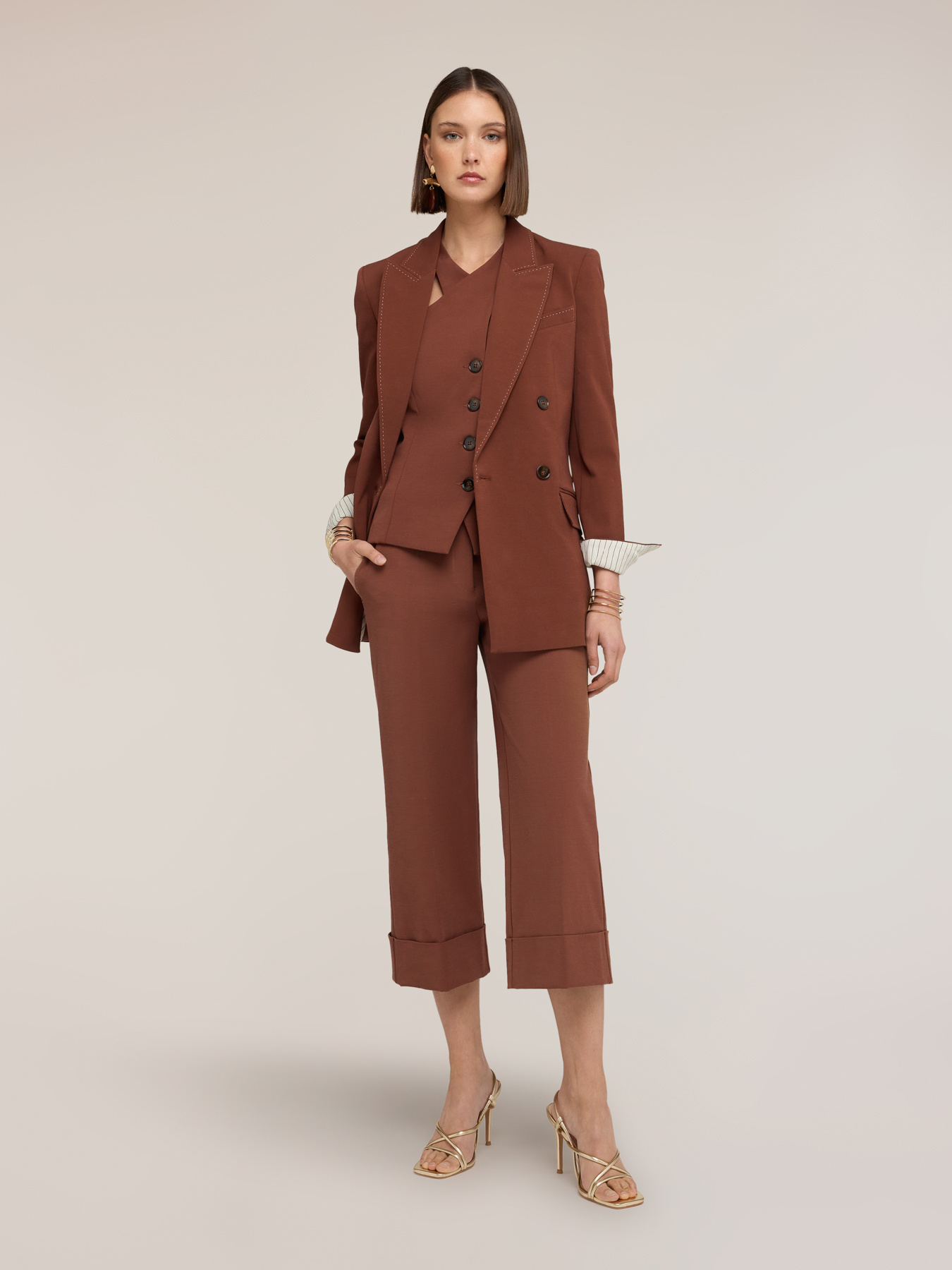 Pantalon cropped The Tailoring Lab image number 2