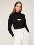 Sweater with cut-out pattern image number 0
