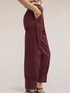 Pants with cuff in poplin image number 3