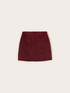 Boucl&eacute; mini skirt with pockets image number 4