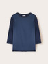 Two-tone T-shirt with three-quarter sleeves image number 3