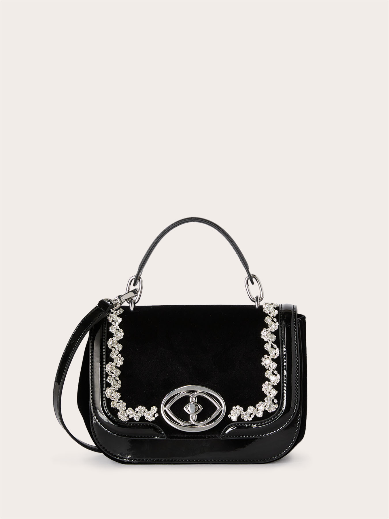 Borsa tracolla con pietre image number 1