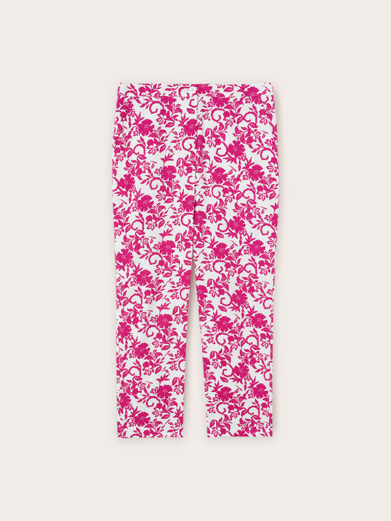 Pantalones regular con estampado floral image number 4