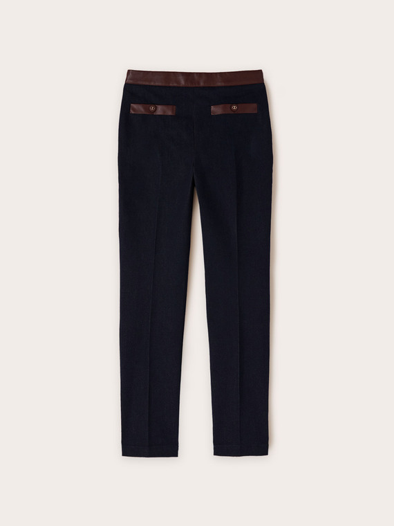Skinny jeans with inserts
