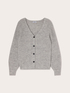 Ribbed cardigan in alpaca blend image number 4