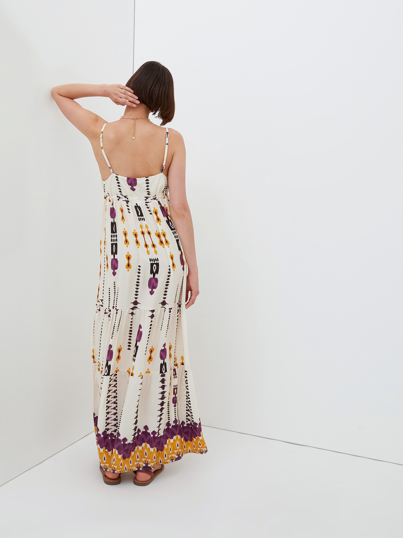 Langes Kleid mit Ethno-Muster image number 1