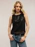 Mesh top with sequins image number 0