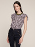 Flowing animal patterned blouse image number 0