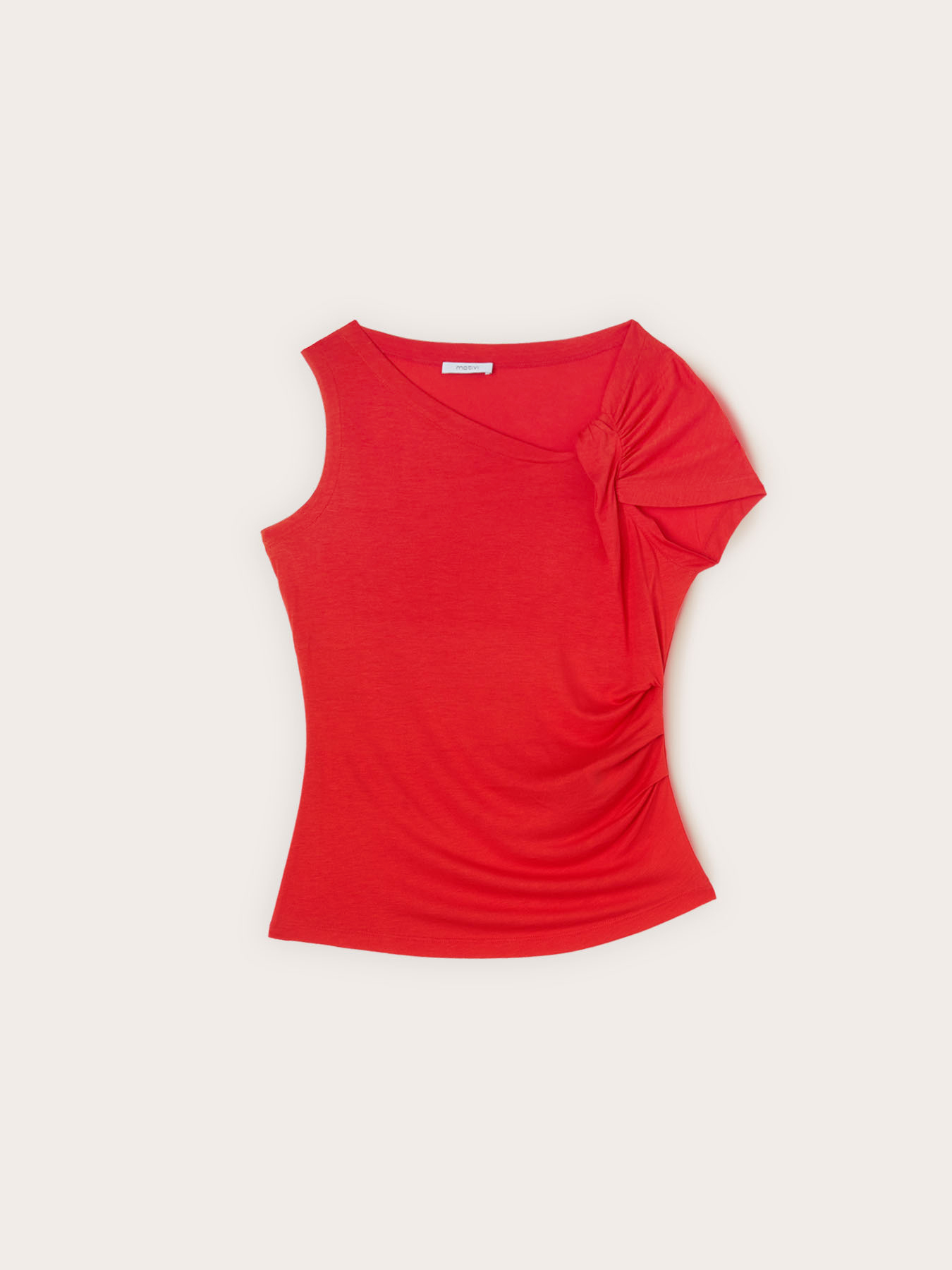 Asymmetric draped top image number 4