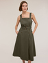 Dress with buttons in coton image number 2