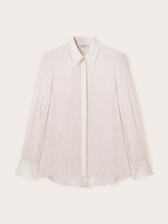 Fil coup&eacute; chiffon shirt